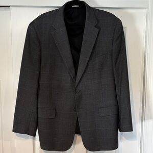 Jos. A. Bank Charcoal Checkered Blazer
